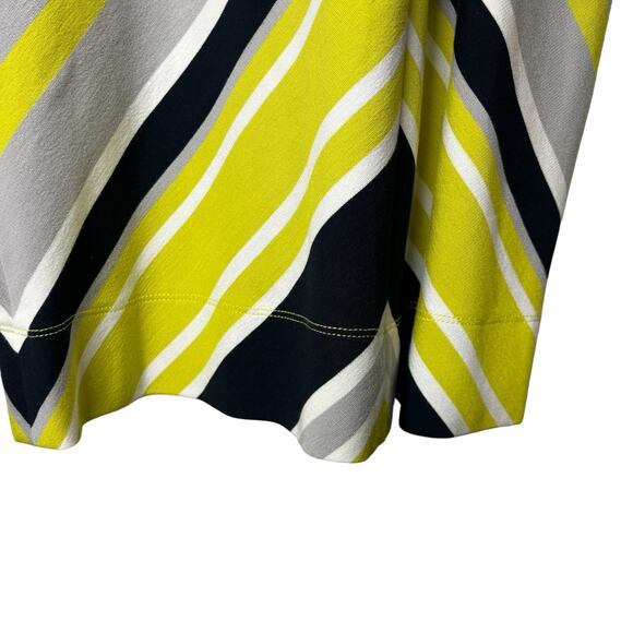 Banana Republic Milly Collection Sleeveless Chevron Stripe Dress Size 6 - Picture 7 of 13